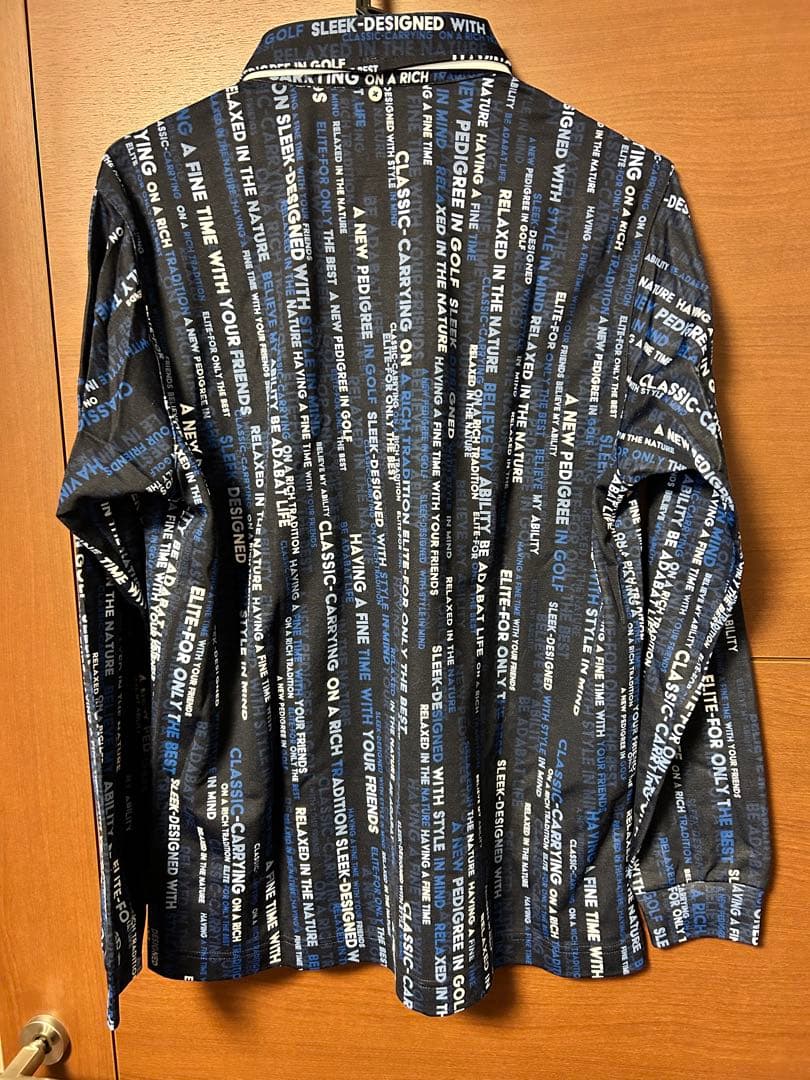 【新品】アダバット　ゴルフ　ミラノリブ　ロゴストライプシャツウェア　48サイズ