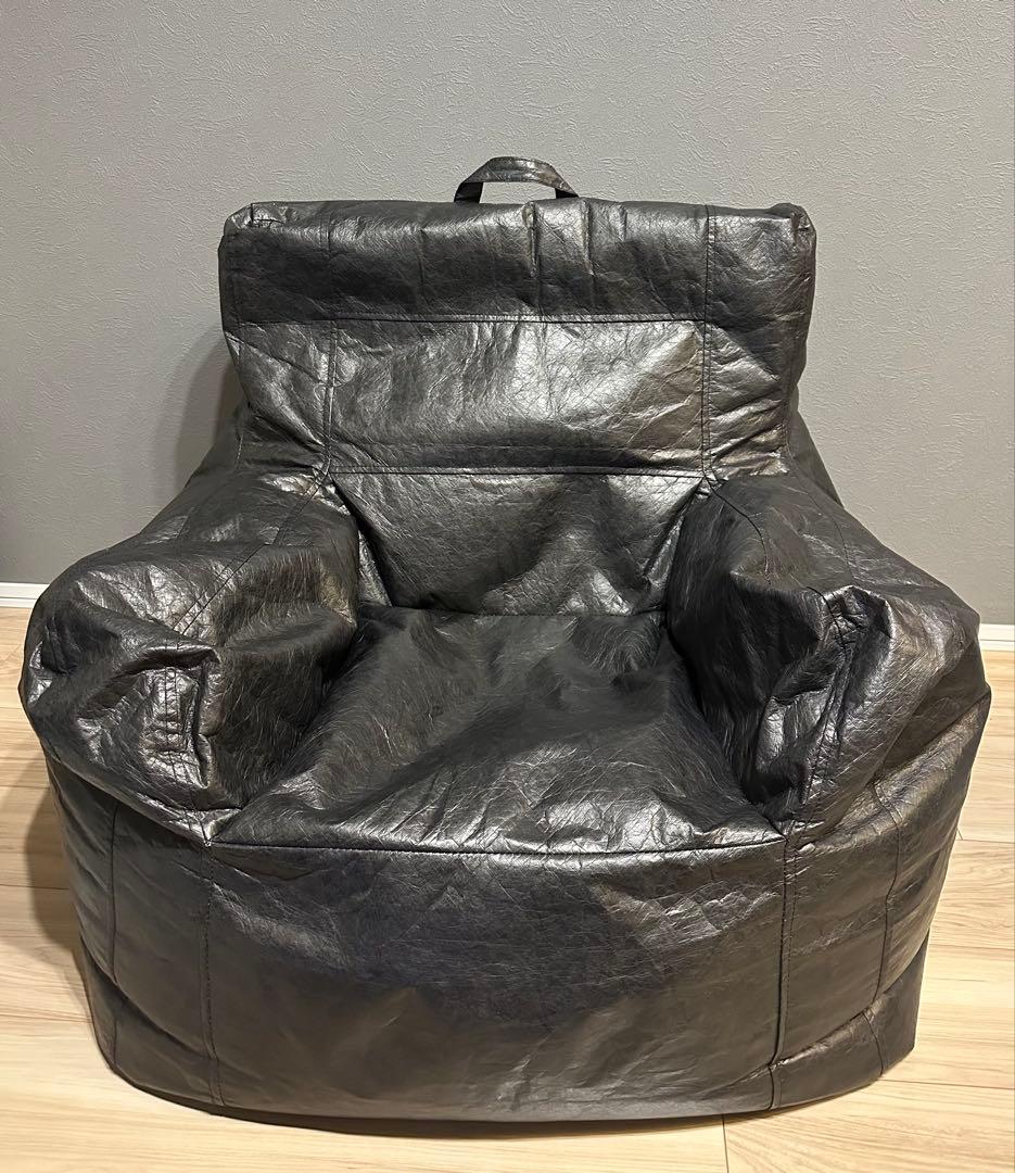 【ほぼ未使用】ビーズクッションソファ タイベック仕様