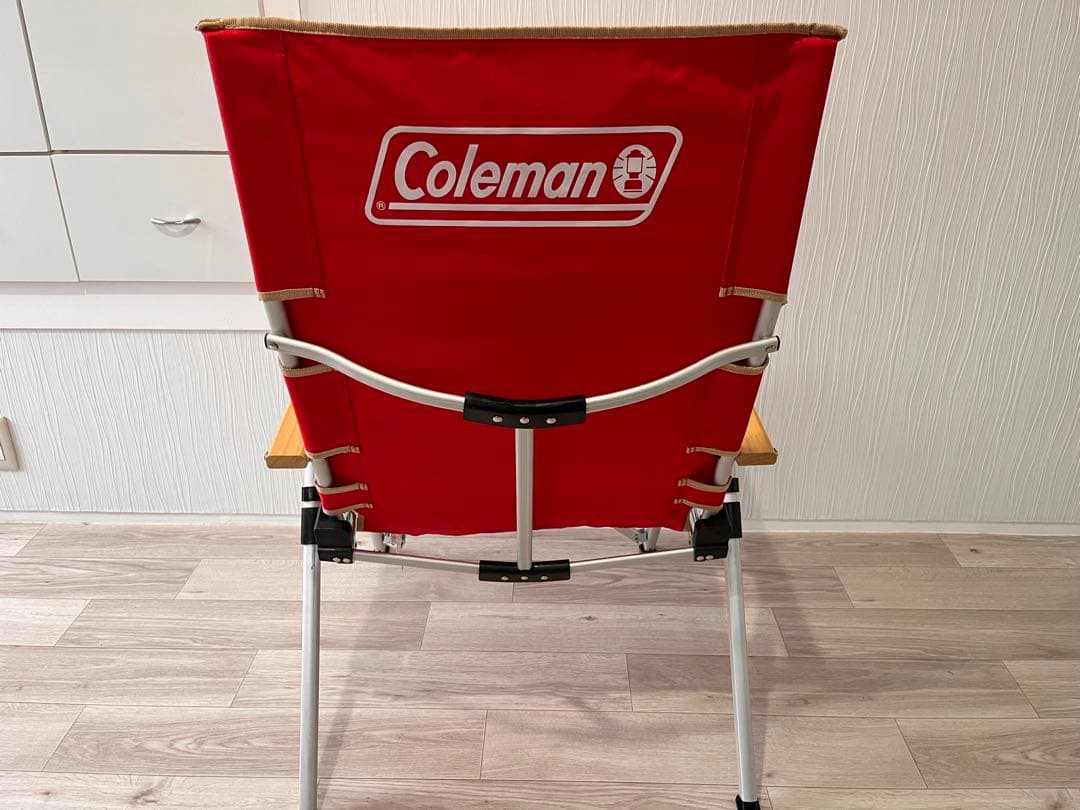 コールマン　レイチェア　レッド　3段リクライニング　2脚