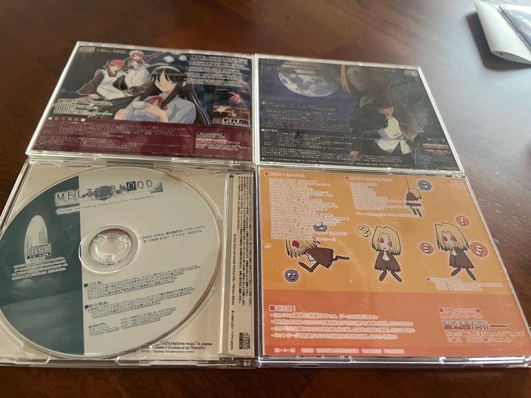 TYPE-MOON 同人ゲームソフト MELTY BLOOD 4点セット