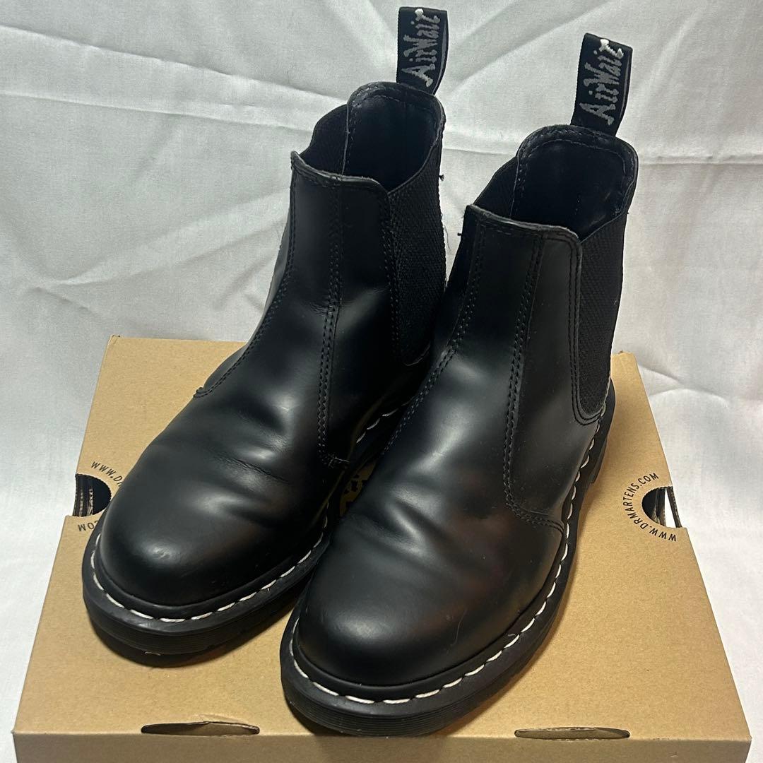 【美品】ドクターマーチン ブラック サイドゴアブーツ レザー 25cm