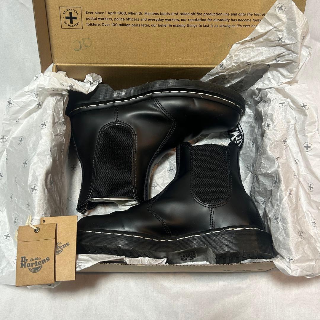 【美品】ドクターマーチン ブラック サイドゴアブーツ レザー 25cm