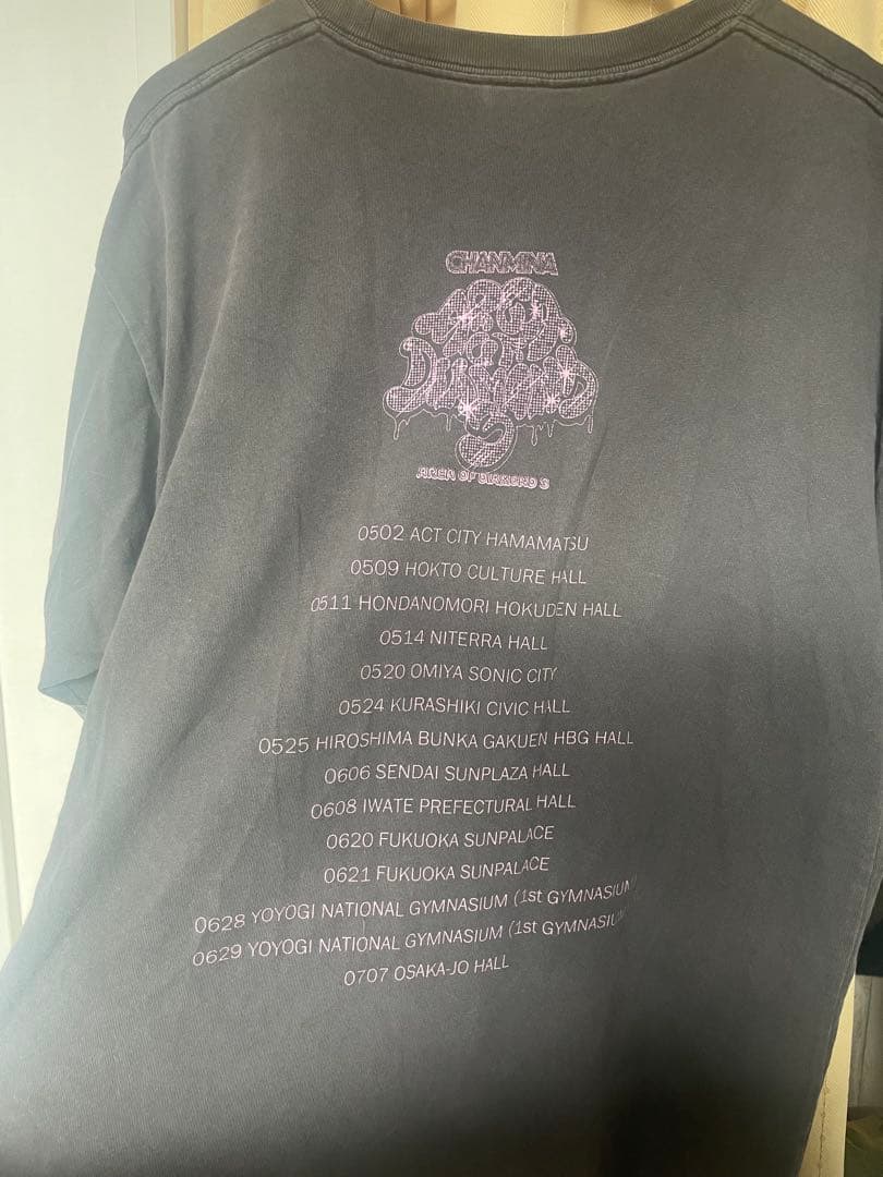 ちゃんみな　CHAMANA 2023 ツアーTシャツ ブラック　ＸＬ