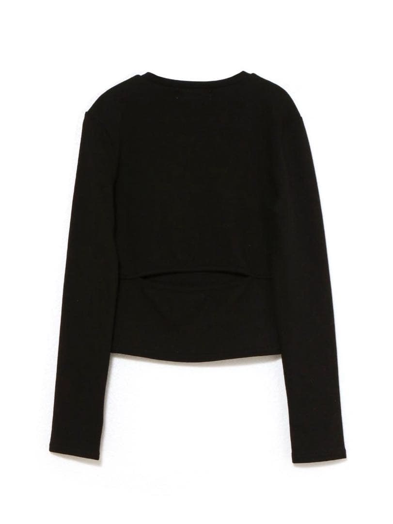 ANDMARY Mary logo pattern tops ブラック