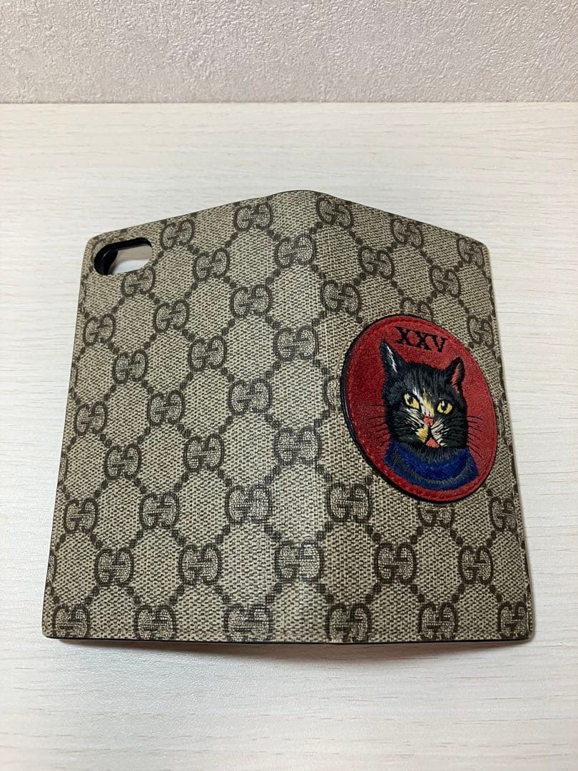 【希少】極美品　GUCCI グッチ　スマホケース　ミスティックキャット　猫