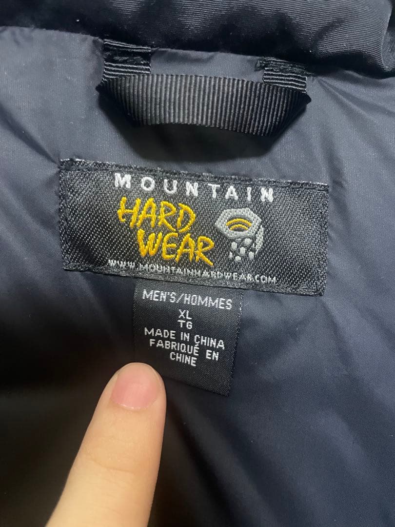MOUNTAIN HARD WEAR フード付きダウンジャケット XL 黒