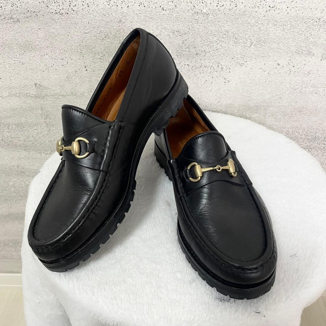 GUCCI グッチ　ローファー　革靴　ホースビット　ビジネスシューズ