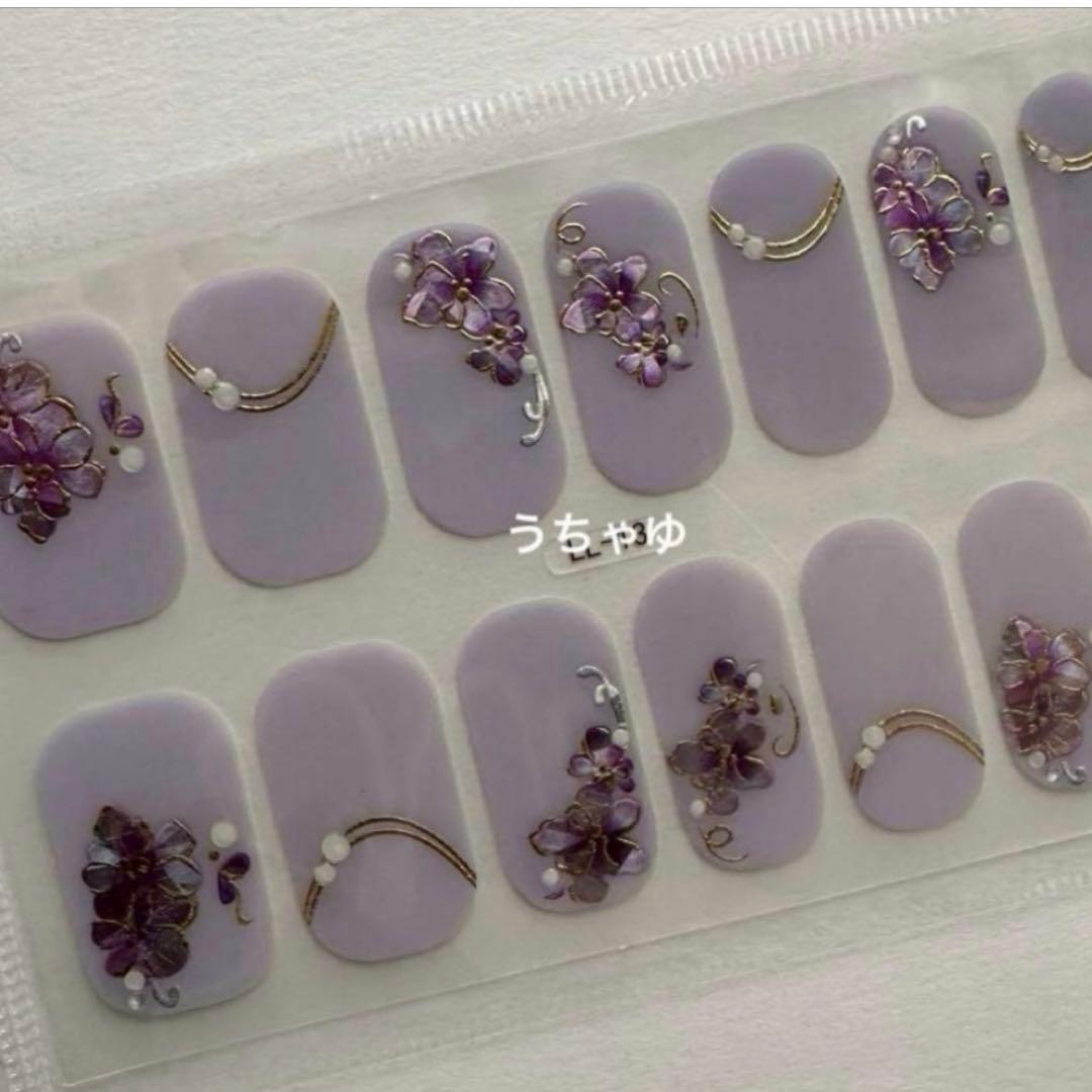 再入荷予定♡高品質♡ジェルネイルシール　3D ハンド　LL-13 ✿︎ 花柄