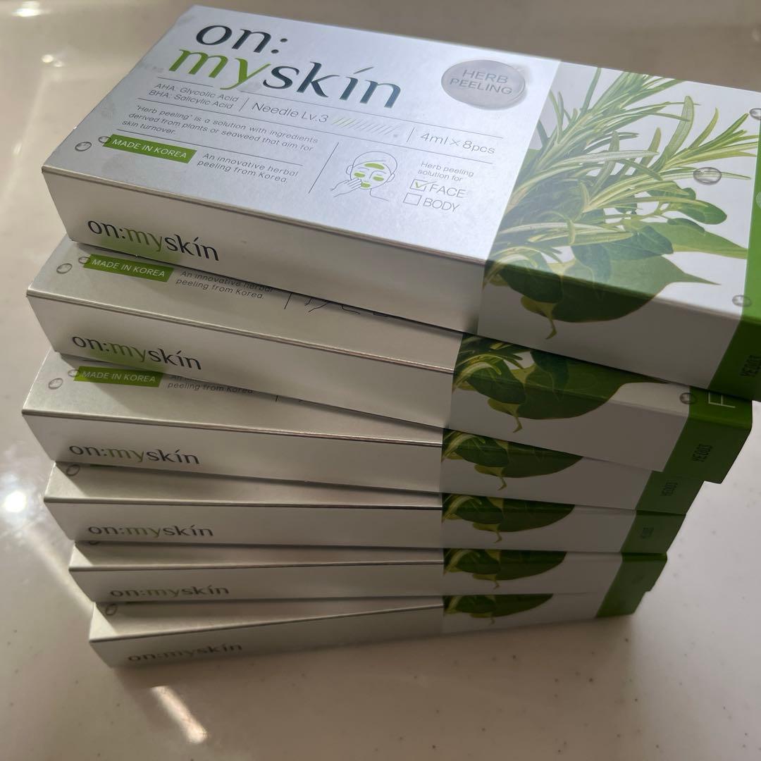 パック・フェイスマスク on: myskin Herb Peeling 4ml x 8pcs