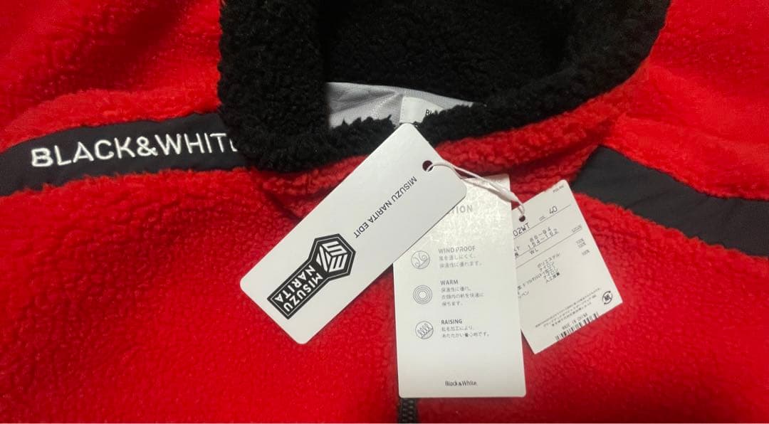 Black & White レディース　フリースジャケット
