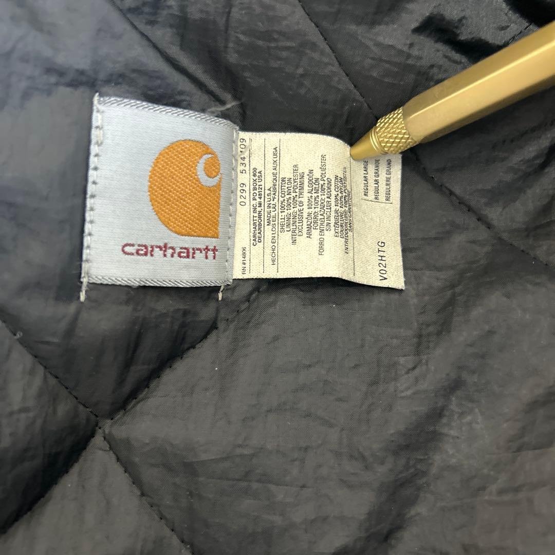 Carharttダック ベスト made in usa グリーン