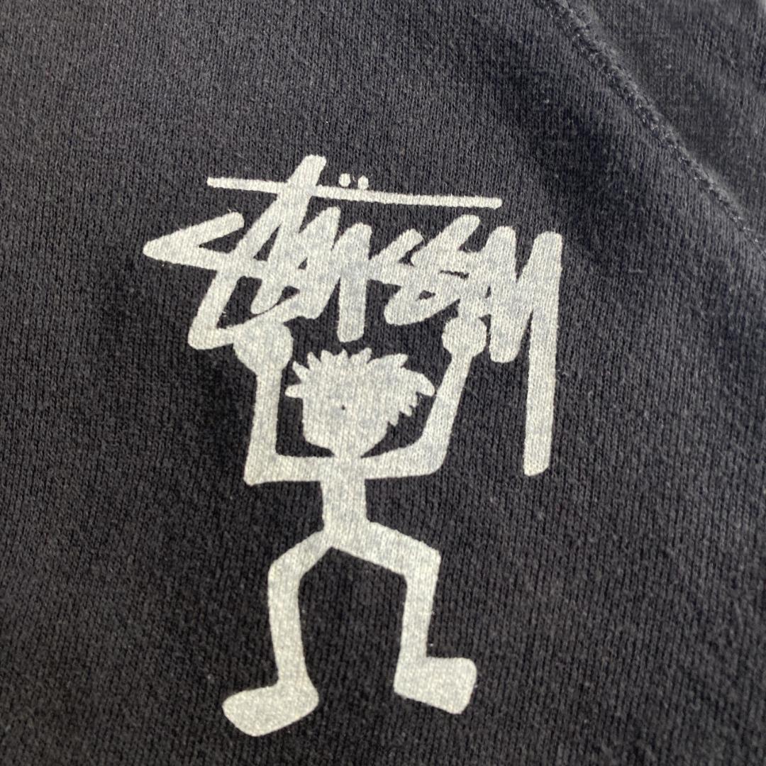 ステューシー シャドーマン スウェット USA製 90s 古着 L ブラック