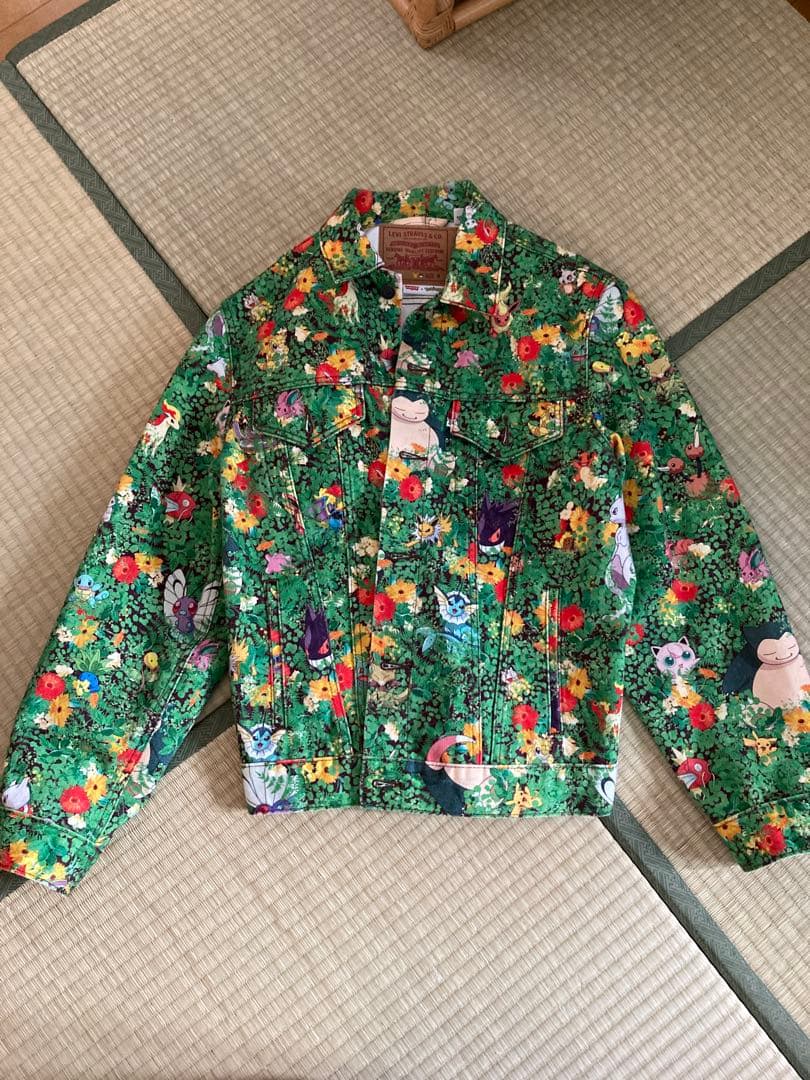 Levi's x Pokémon フラワー柄 Gジャン M