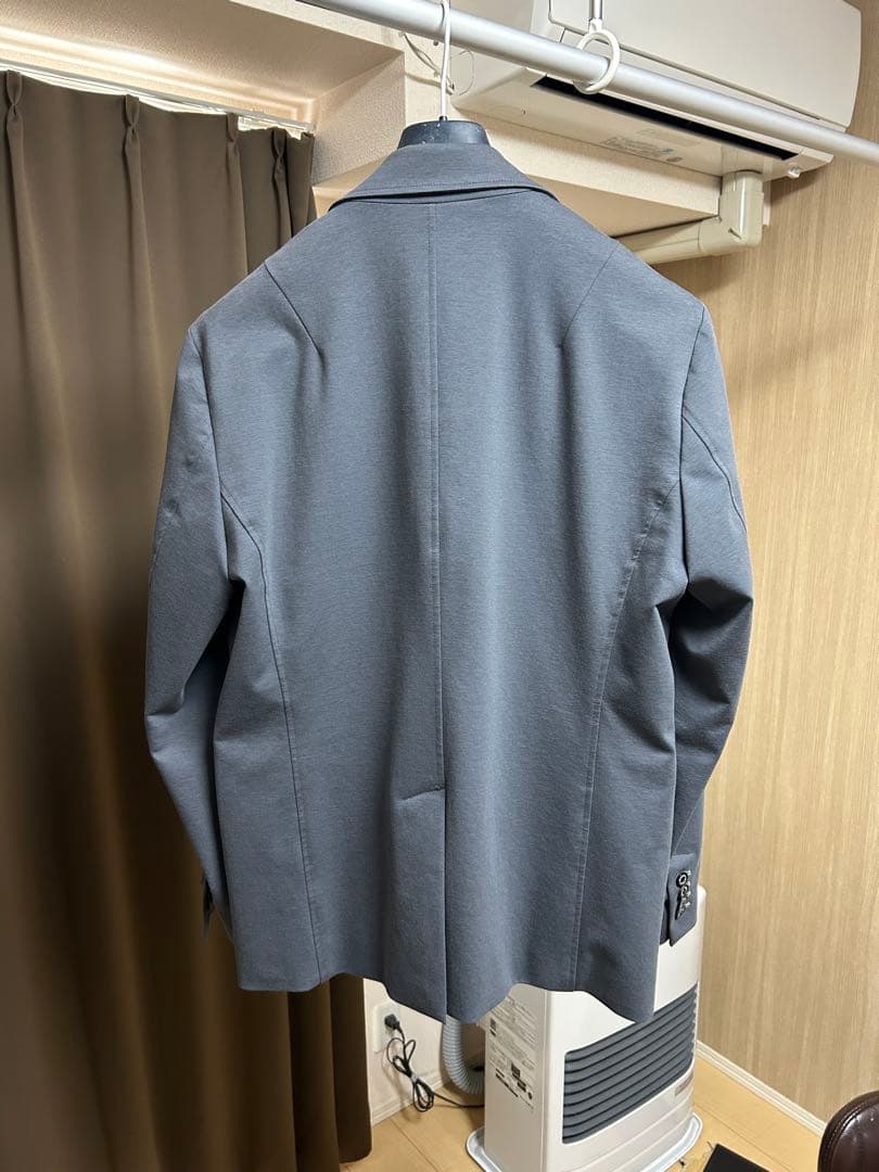 1PIU1UGUALE3 グレー ジャケット本切羽VII ジャージー素材