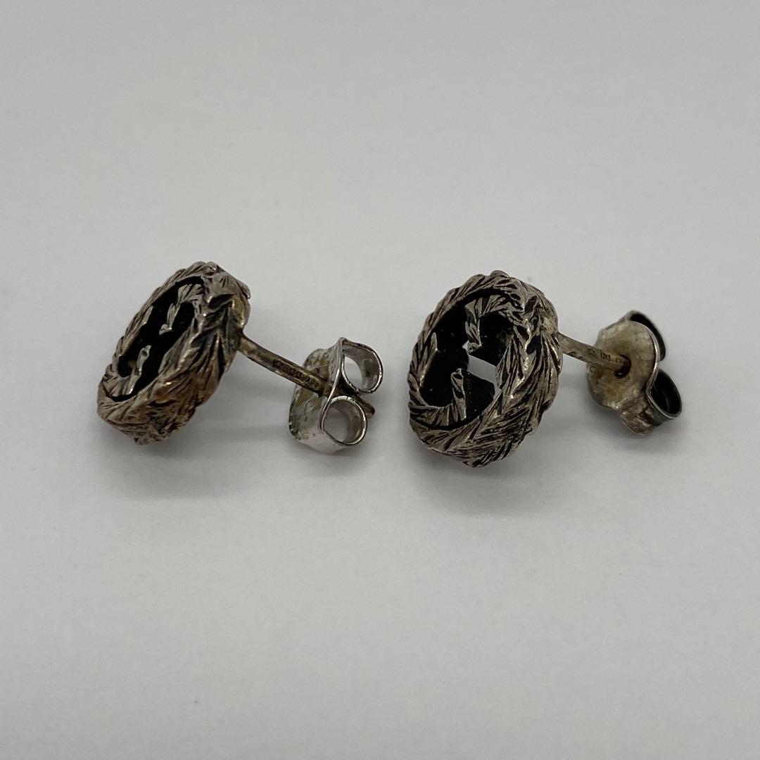 グッチ GUCCI ピアス インターロッキング SV925