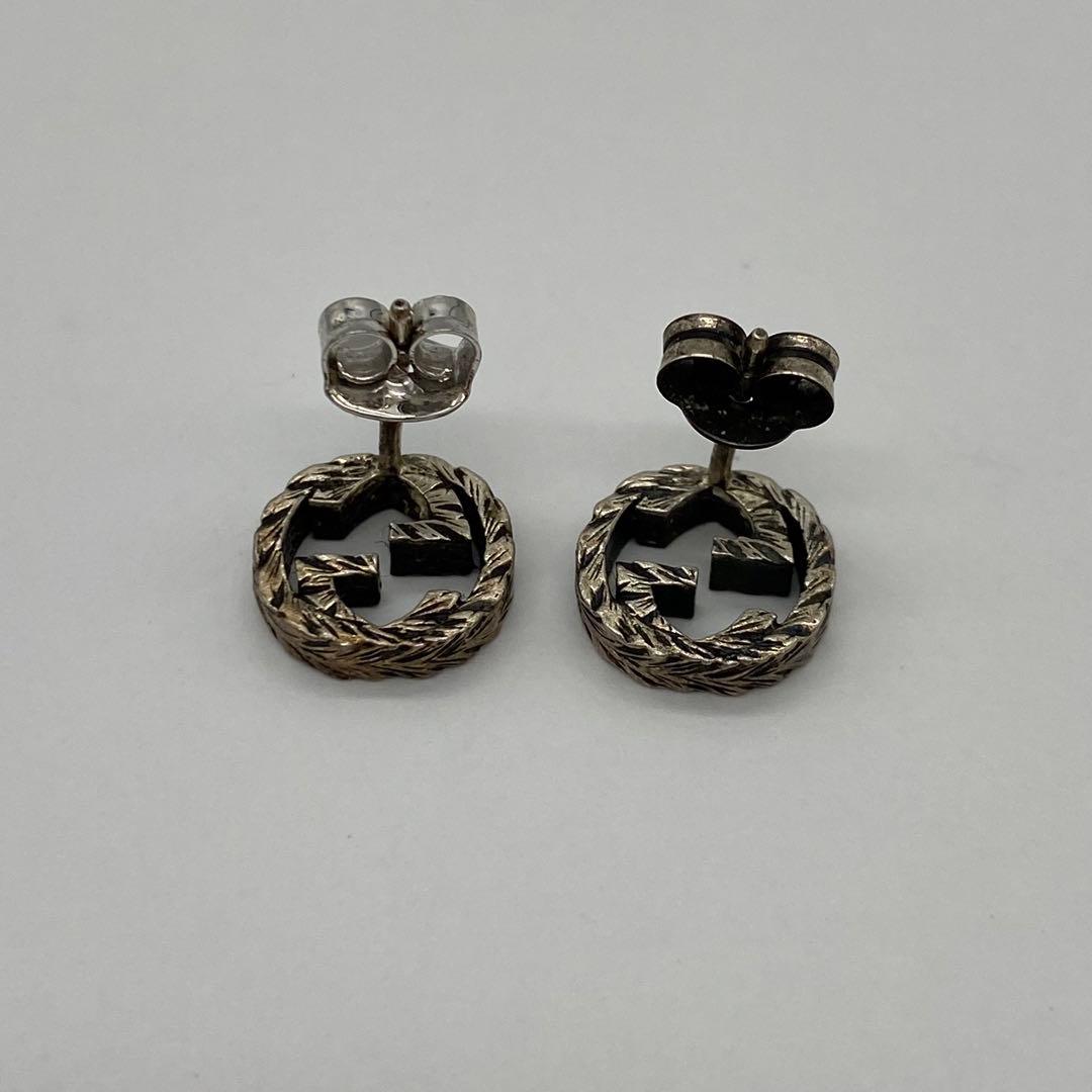 グッチ GUCCI ピアス インターロッキング SV925