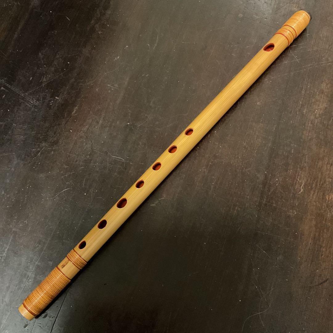 篠笛 小倉楽器店 㐂月 喜月 民謡の笛 藤 天地巻 竹 黒檀 七穴