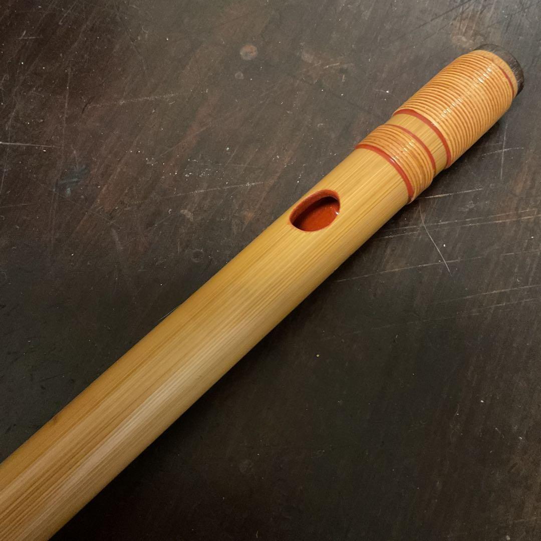 篠笛 小倉楽器店 㐂月 喜月 民謡の笛 藤 天地巻 竹 黒檀 七穴