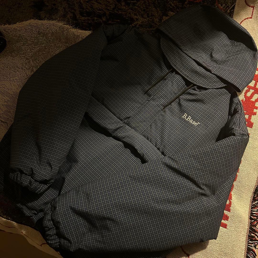 BROKEN BASE パデッドナイロンテックアノラック ネイビー M