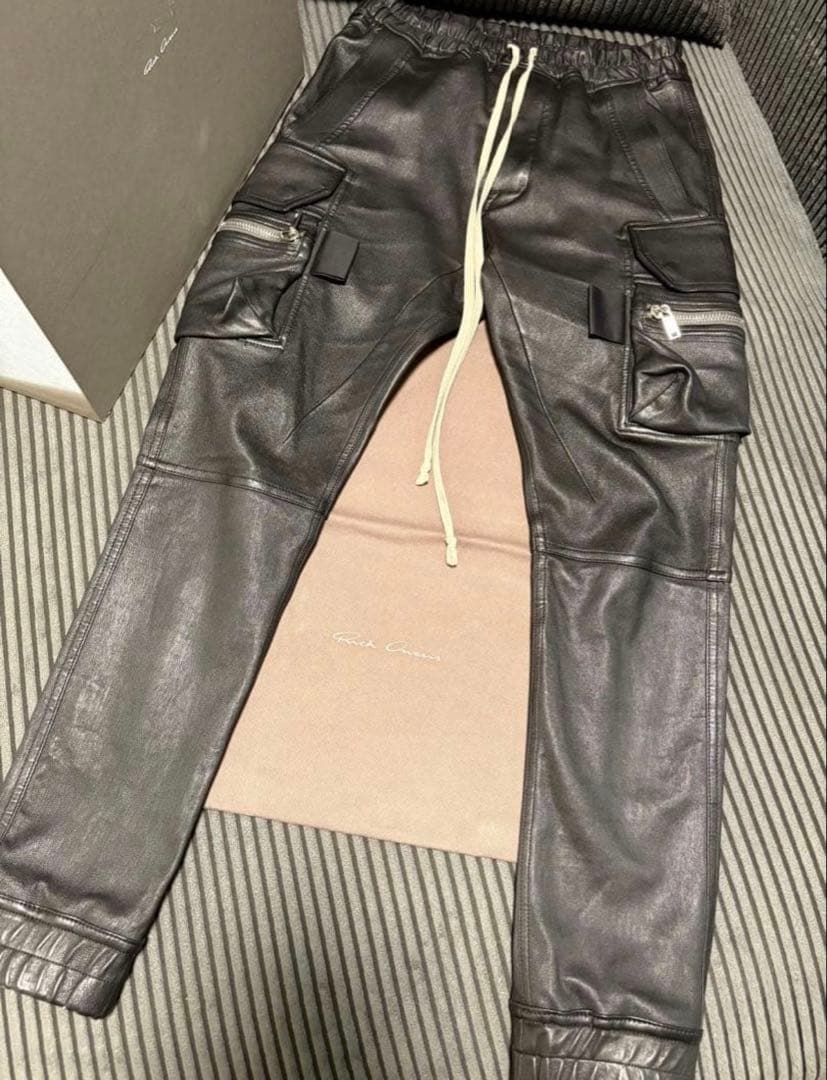 専用定価47万　国内正規品　Rick owens Mastodon レザーパンツ