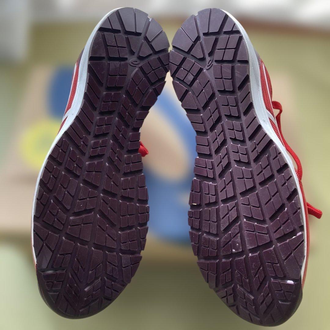 ASICS 安全靴 レッド 26.5cm