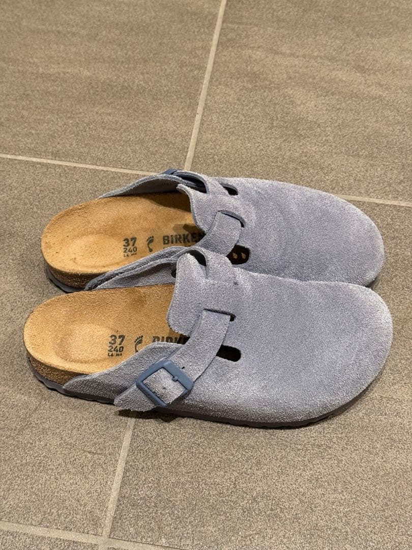 Birkenstock ライトブルー 水色 ボストン 37