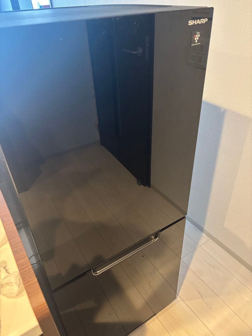 SHARP 冷蔵庫 152L SJ-GD15H-B ブラック 一人暮らし用