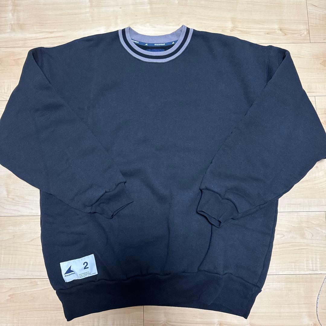 descendant クルーネックスウェット ブラック 2