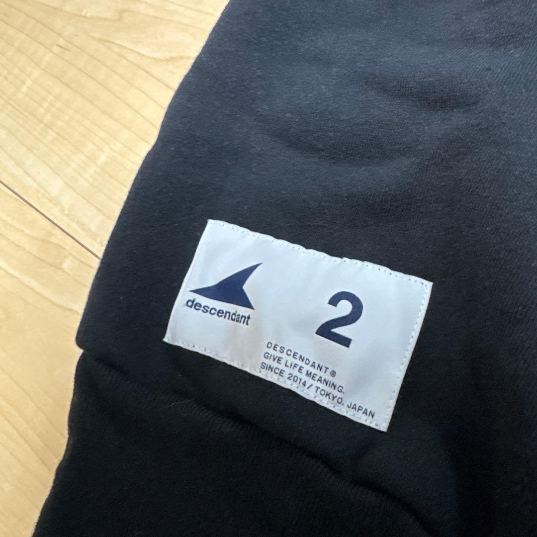 descendant クルーネックスウェット ブラック 2