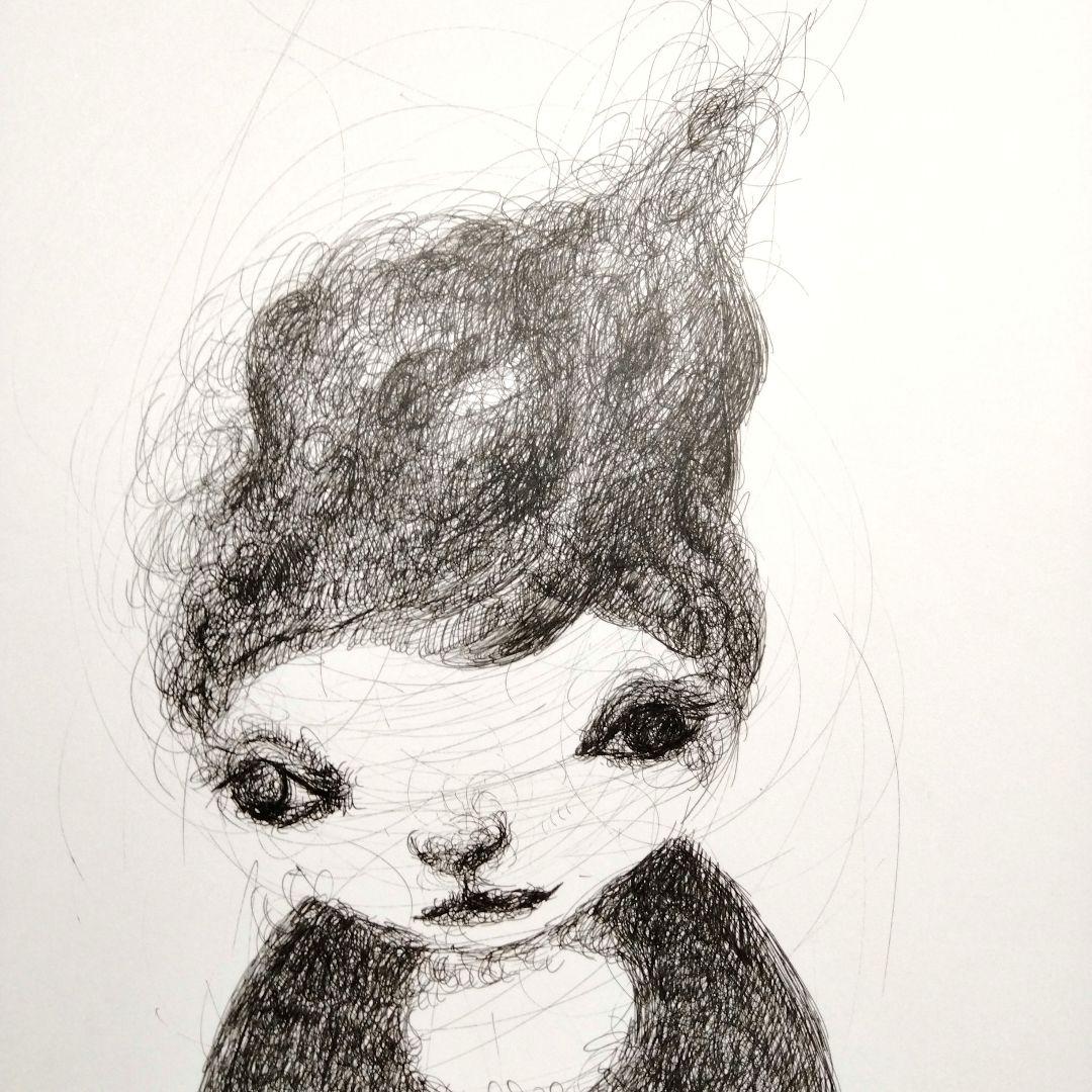 ☆ 柴原幸智 極細ペン画 原画