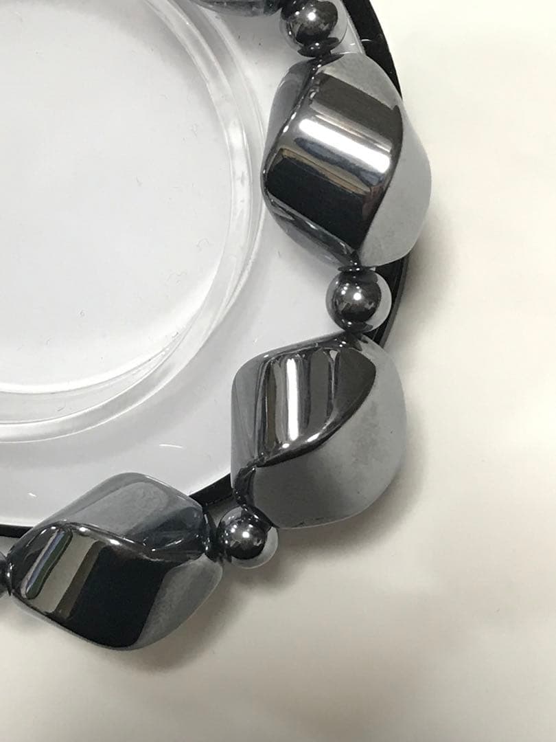 3039 大玉 テラヘルツ デザインブレスレット 天珠付 健康器具 パワー石