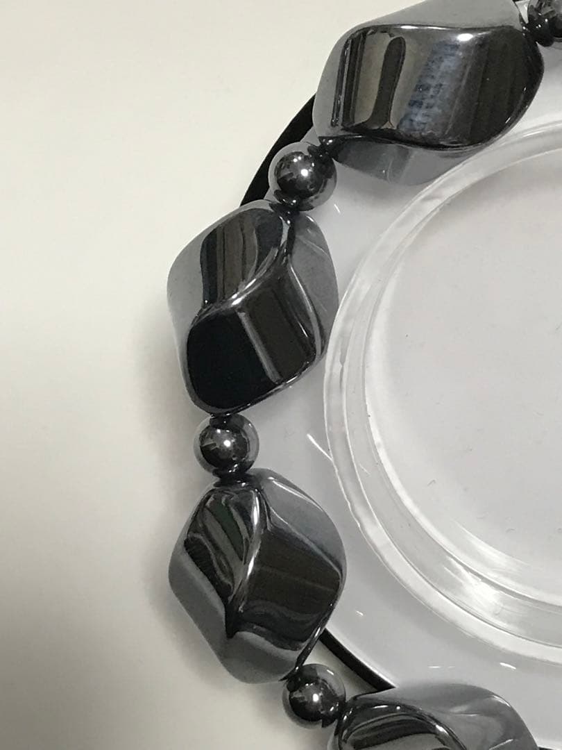 3039 大玉 テラヘルツ デザインブレスレット 天珠付 健康器具 パワー石