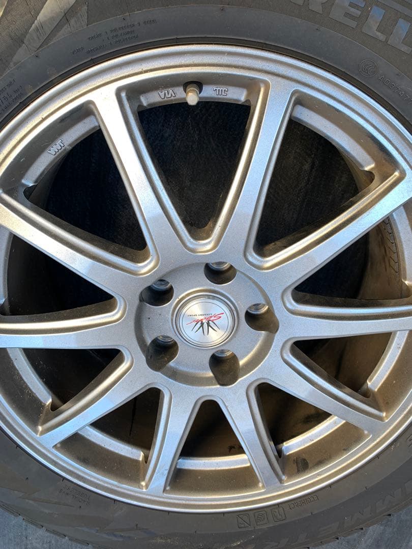 kent　シルバー5スポークホイールとピレリタイヤセット