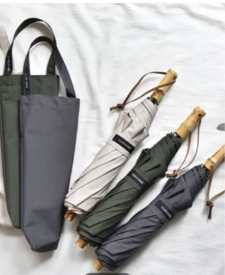 【OUR】完全遮光100％折りたたみ傘（晴雨兼用）ライトベージュ