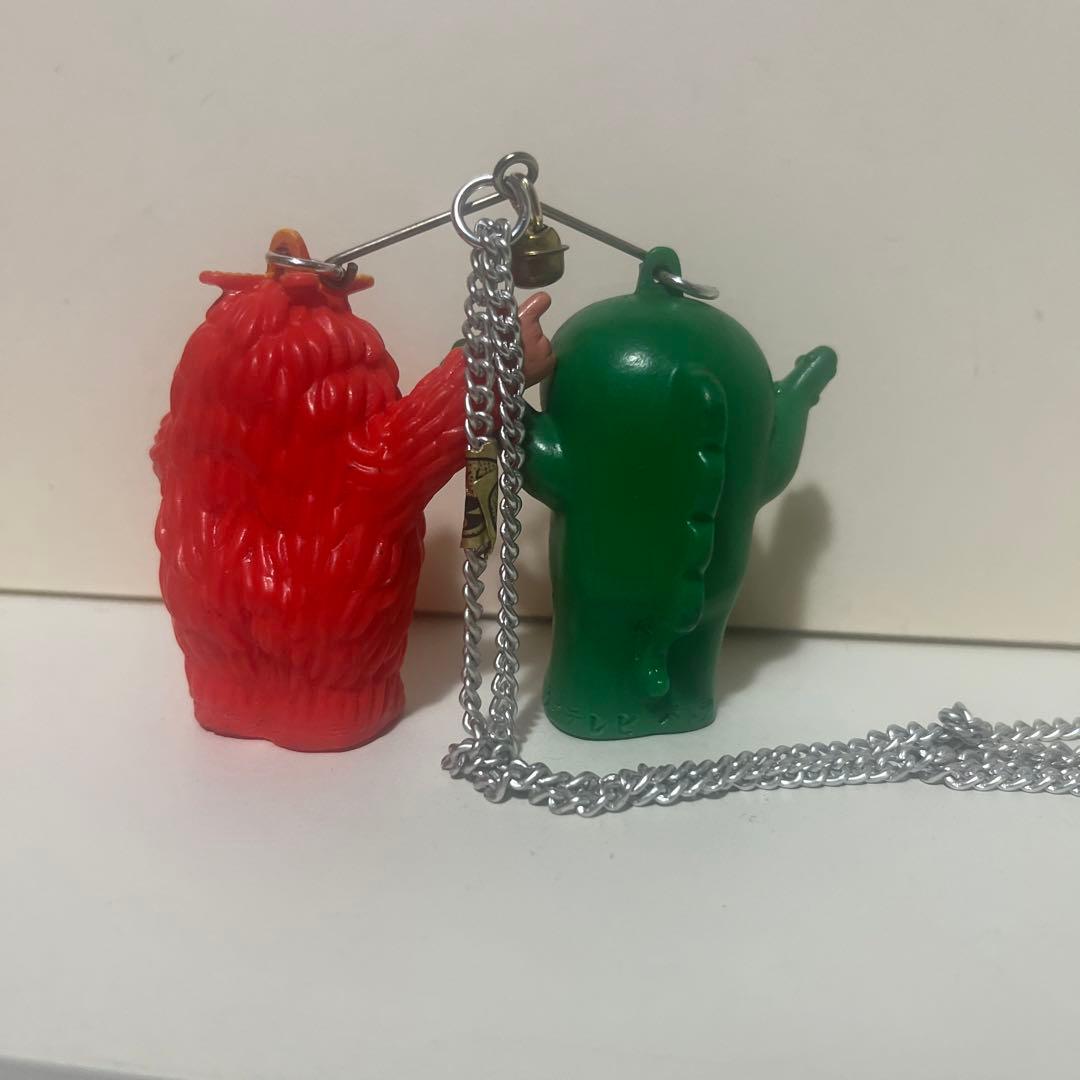 パトラ製 ガチャピン ムック ソフビ ペンダント フィギュア