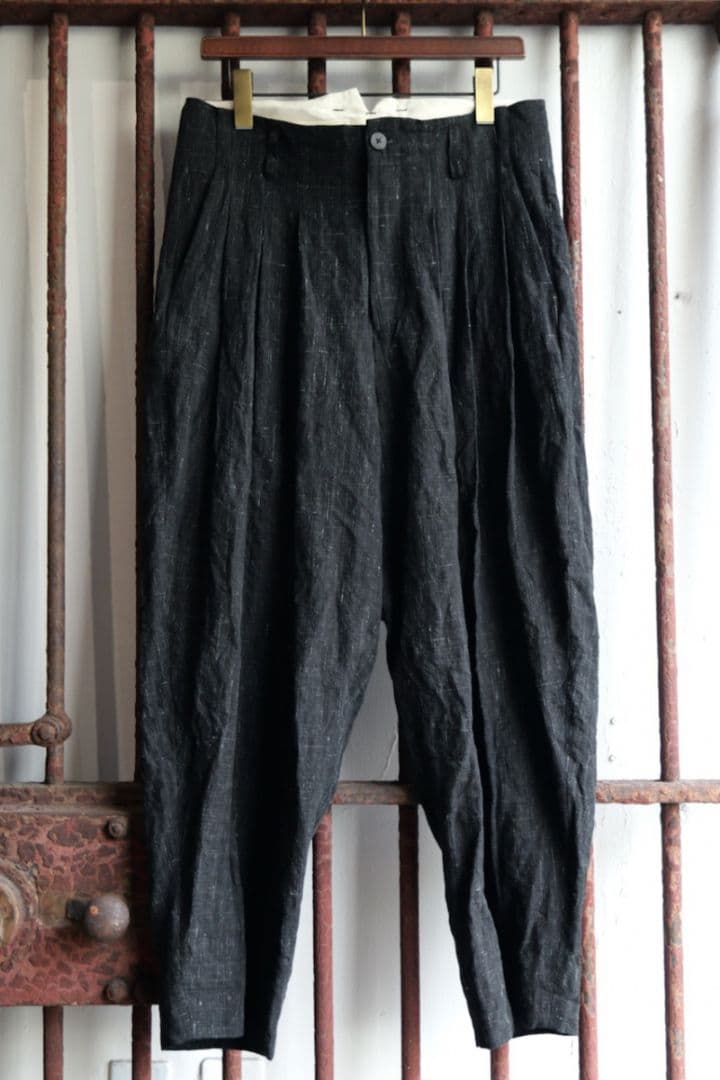 美品 calmlence 3 Pleated Wide Pants カームレンス