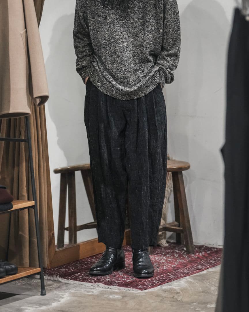 美品 calmlence 3 Pleated Wide Pants カームレンス