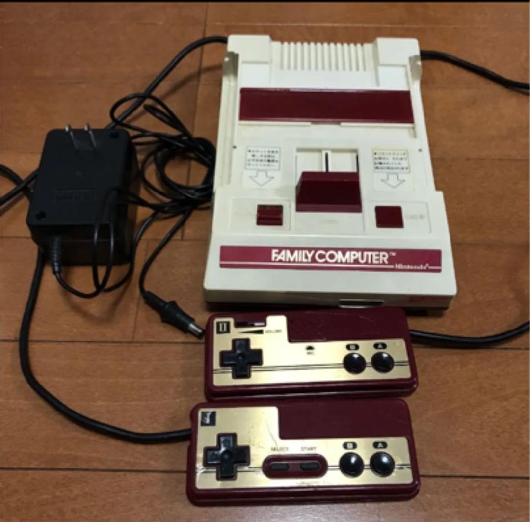 昭和レトロゲーム 任天堂　ファミコン 本体 ソフト７本