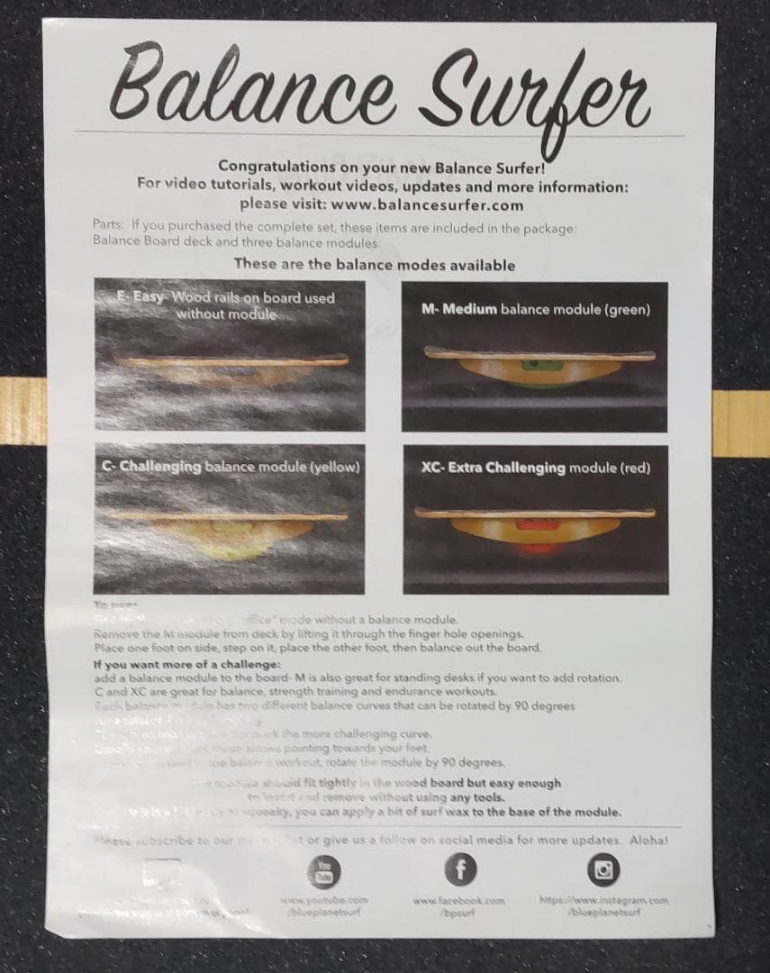 バランスサーファー スタンディングデスク用バランストレーナー 1台で7種類