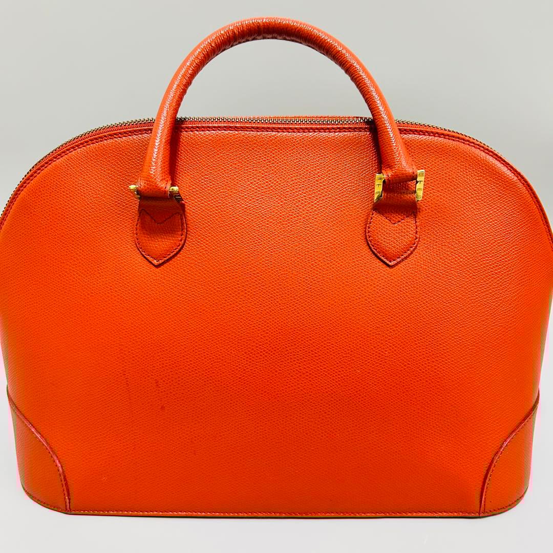 ETRO エトロ レザー ハンドバッグ ショルダーバッグ　2way オレンジ系