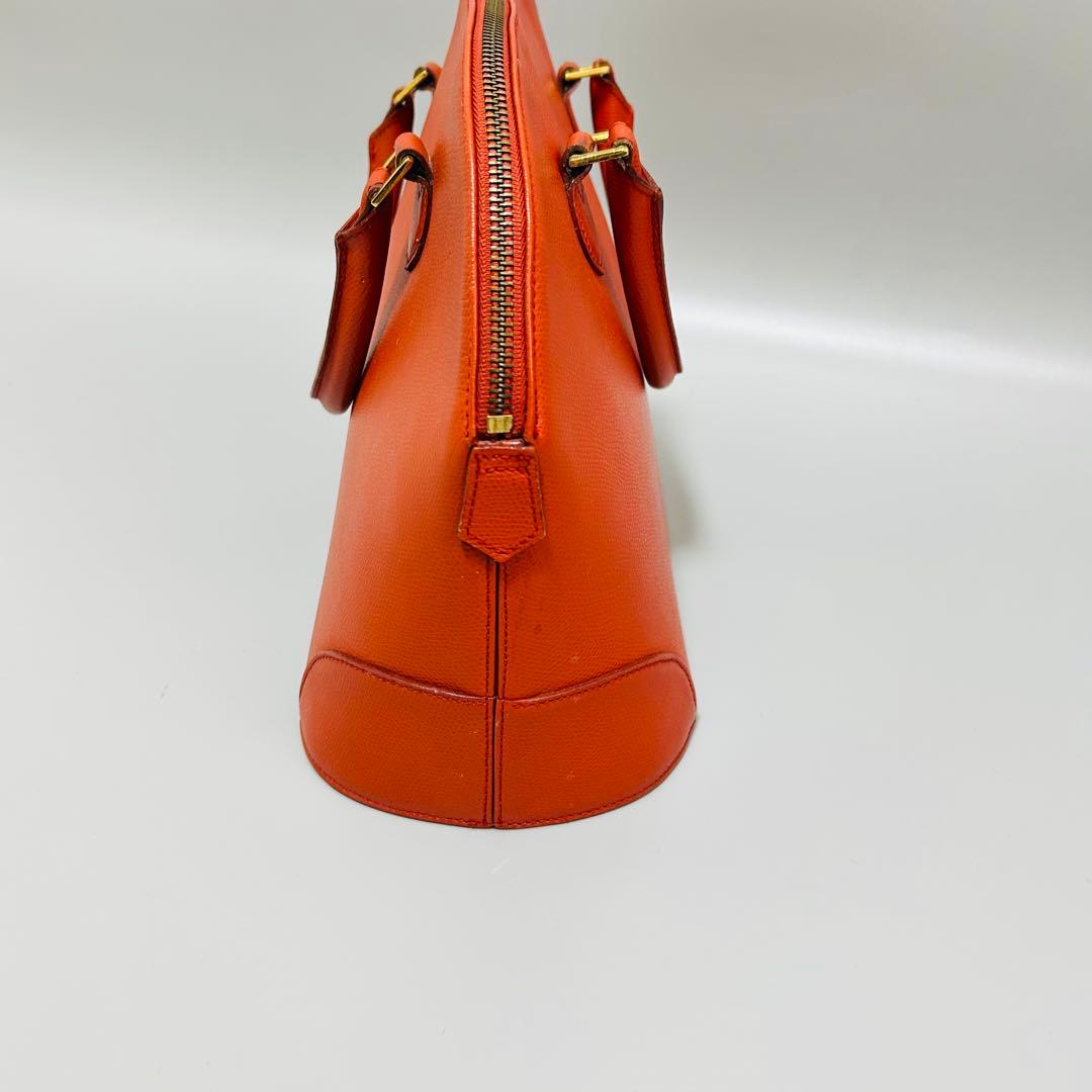 ETRO エトロ レザー ハンドバッグ ショルダーバッグ　2way オレンジ系