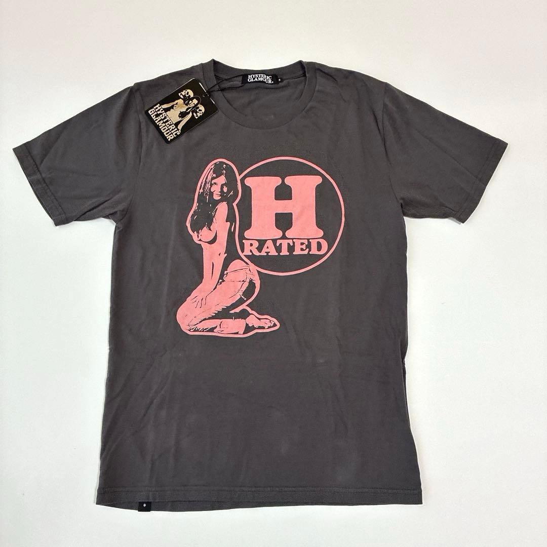 新品タグ付未使用 HYSTERIC GLAMOURグレー Tシャツ ヒスガール