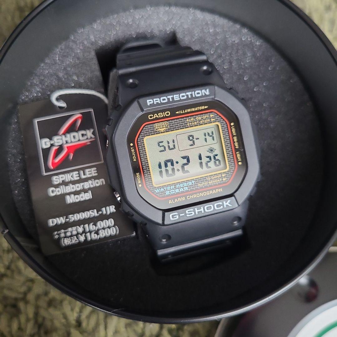【美品】G-SHOCK DW-5000SL-1JR スパイクリー