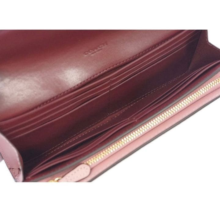 ちゃま✧*。♡COACH♡チャーム付き長財布♡花柄ピンク♡コーチ