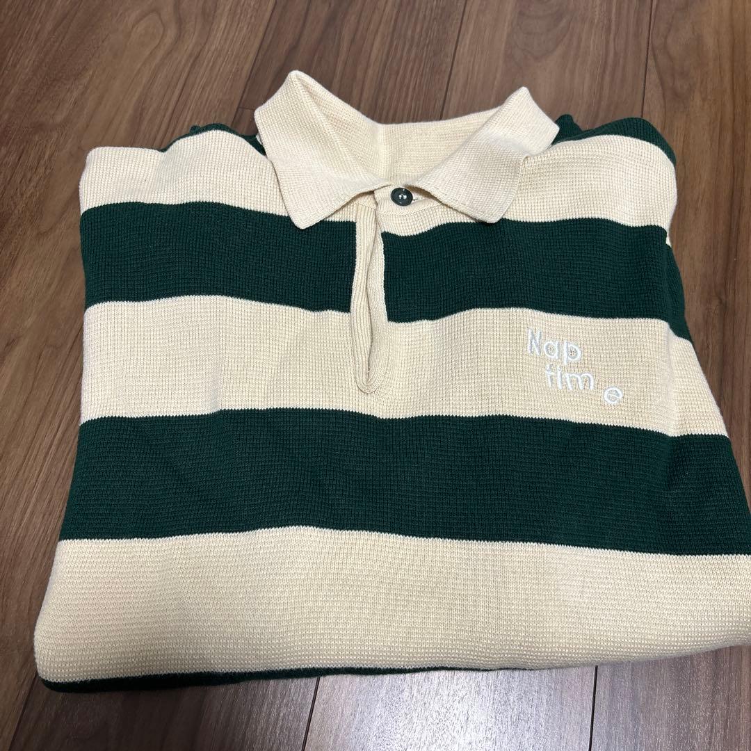 Naptime ニットラガーシャツ(グリーンSIZE:L)