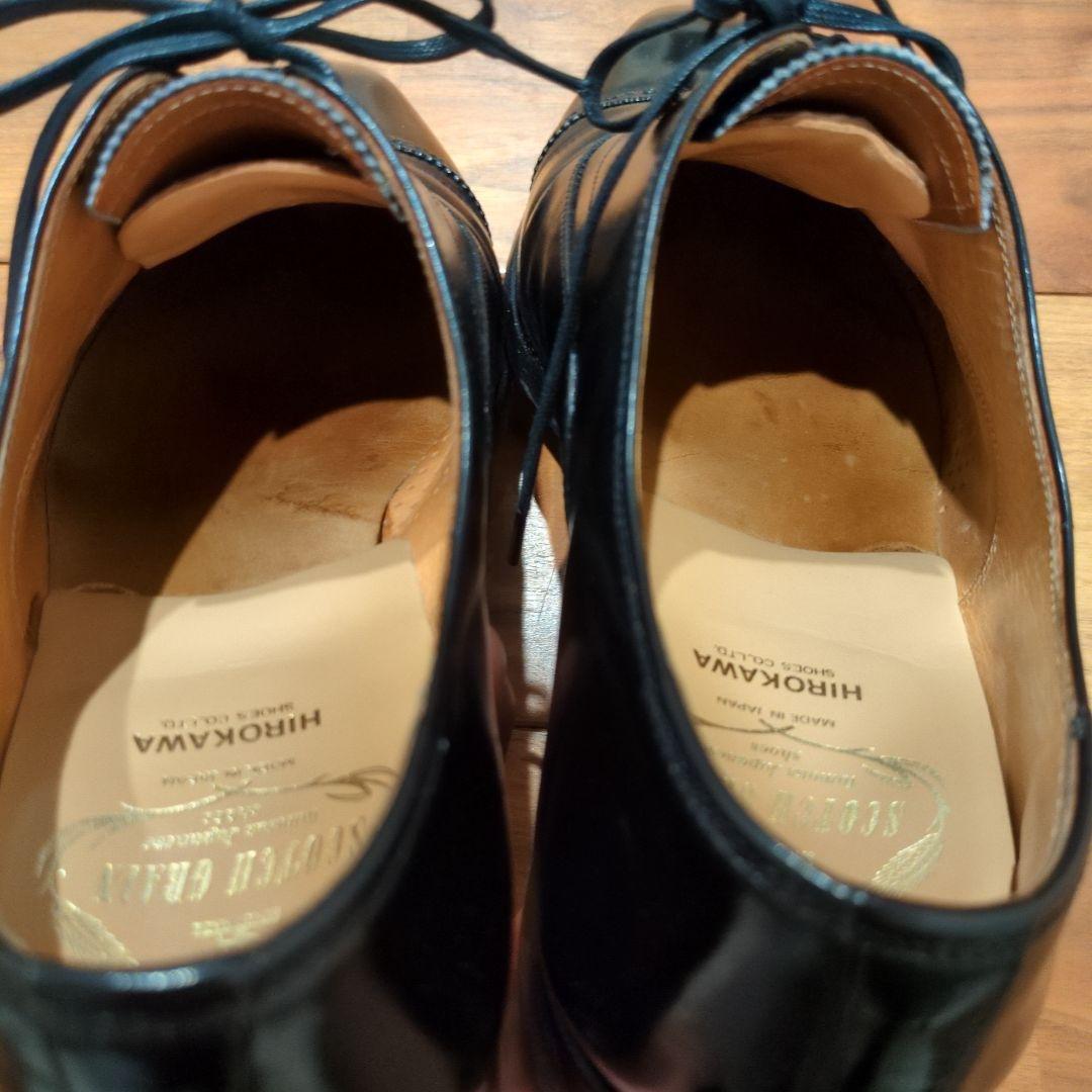 スコッチグレイン　トリノ　イルチアカーフ黒 レザー ドレスシューズ キャップトゥ