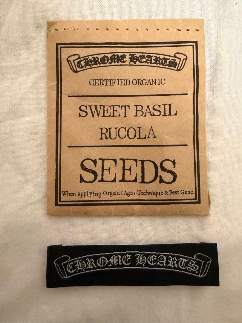 CHROME HEARTS エコバッグ ルッコラ種　ブランドタグ