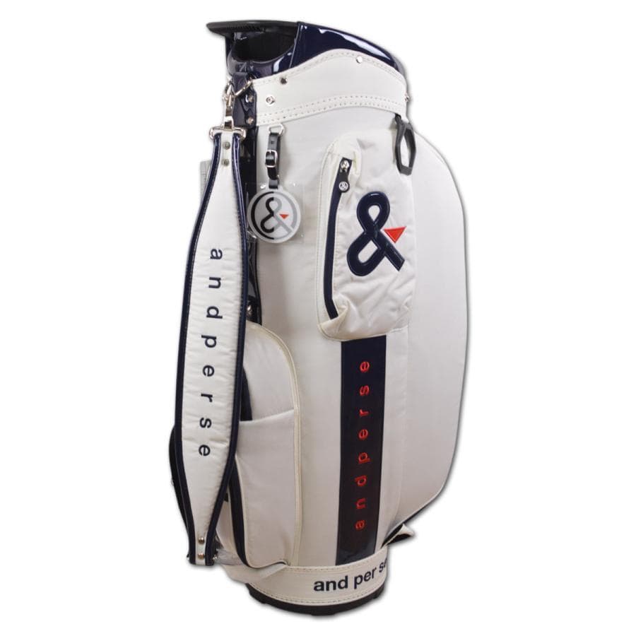 新品 and per se アンパスィ キャディバッグ AUS7305 ホワイト