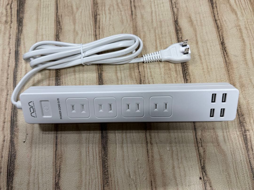 未使用　ADA パワーコード　S-70 スマート電源タップ