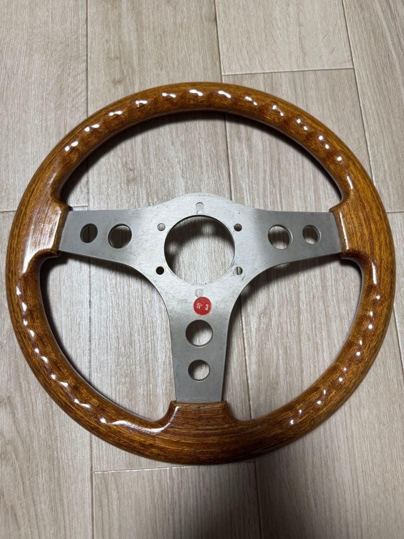 O.B.A. ウッドステアリング 32.5パイ 当時物 希少